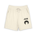 JUS Afro Graphic Sweat Shorts — Lightweight Garment-Dyed Fleece