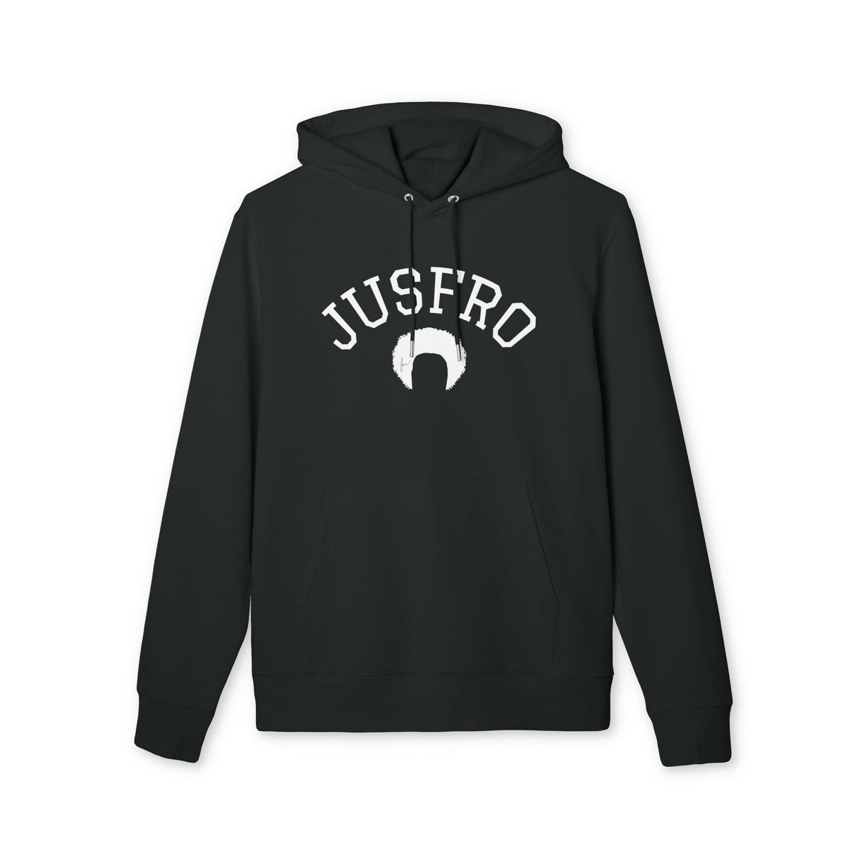 JUSFRO Signature Black Unisex Hoodie