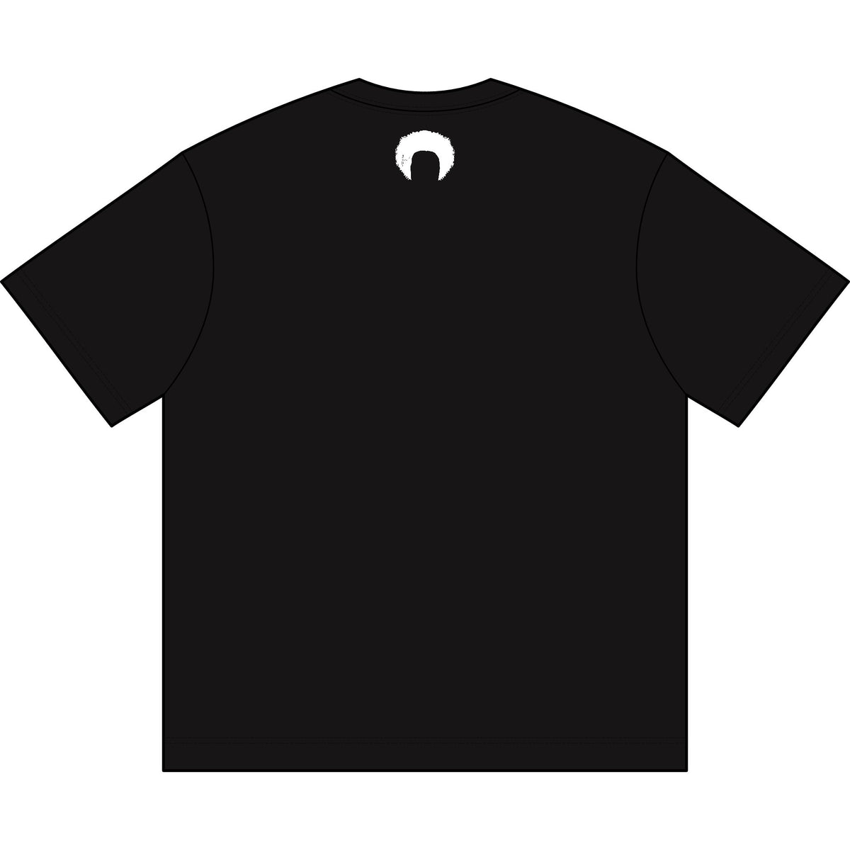 JUS Afro Silhouette White T-Shirt
