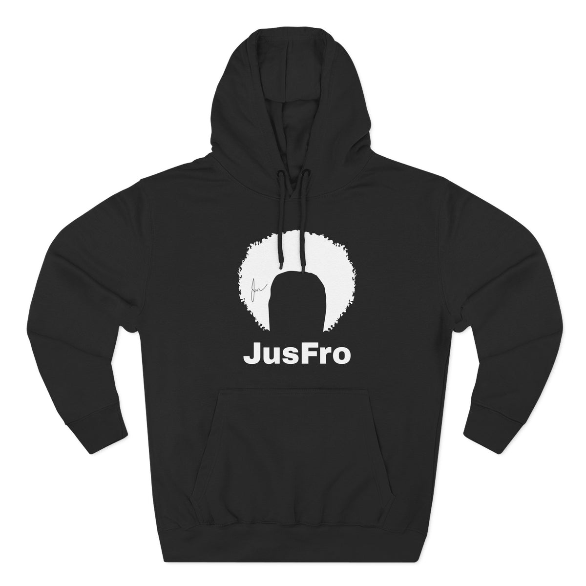 JusFro Signature Afro Black Hoodie