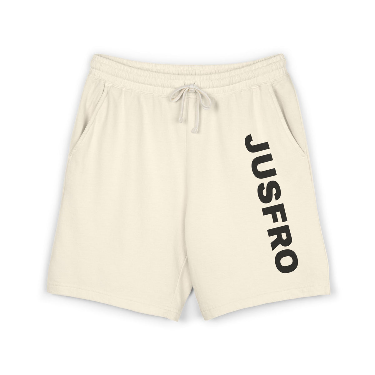 JUSTFRO Garment-Dyed Lightweight Fleece Sweat Shorts — Casual Lounge & Activewear