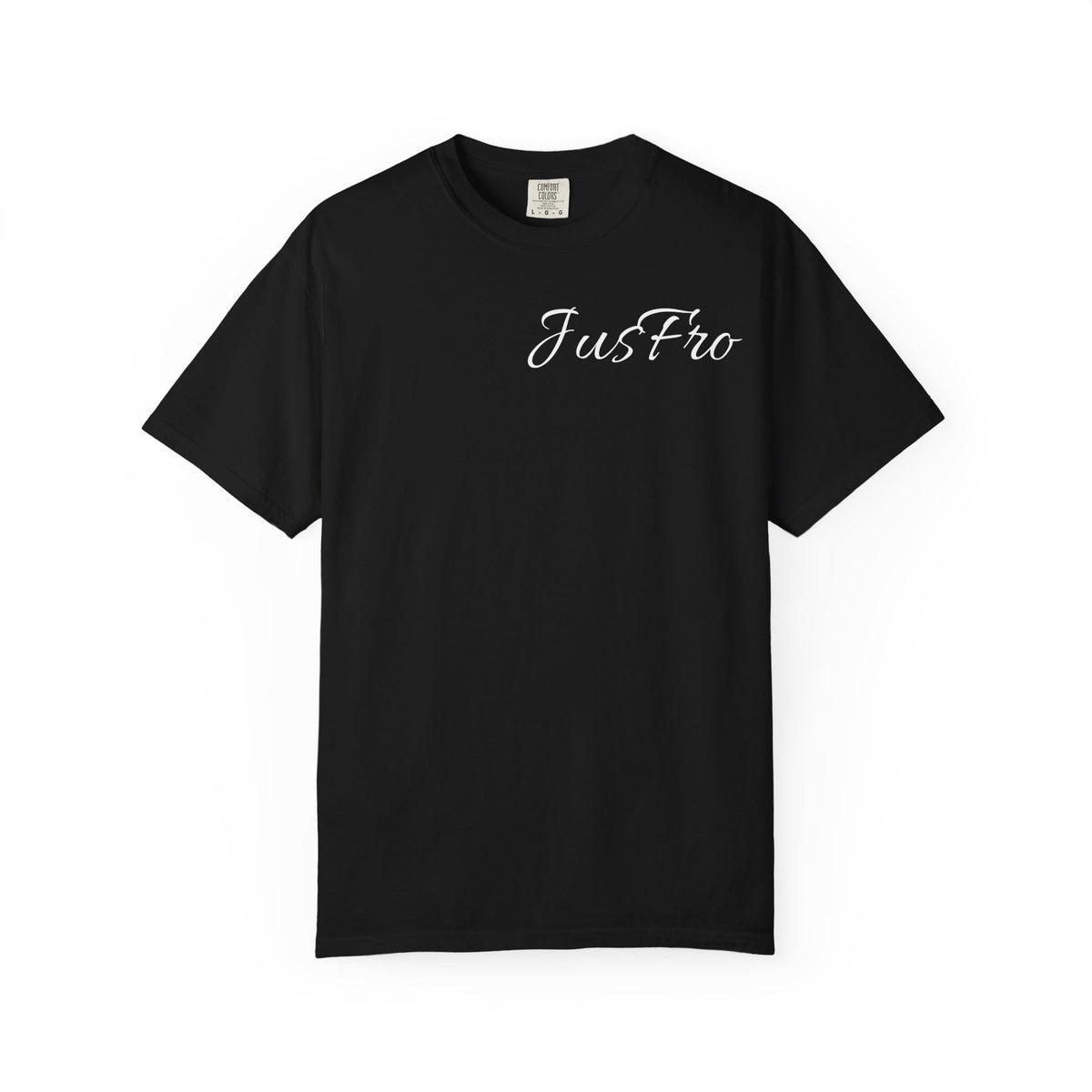 T-Shirt — 'JusFro' Afro Black Silhouette Graphic Tee