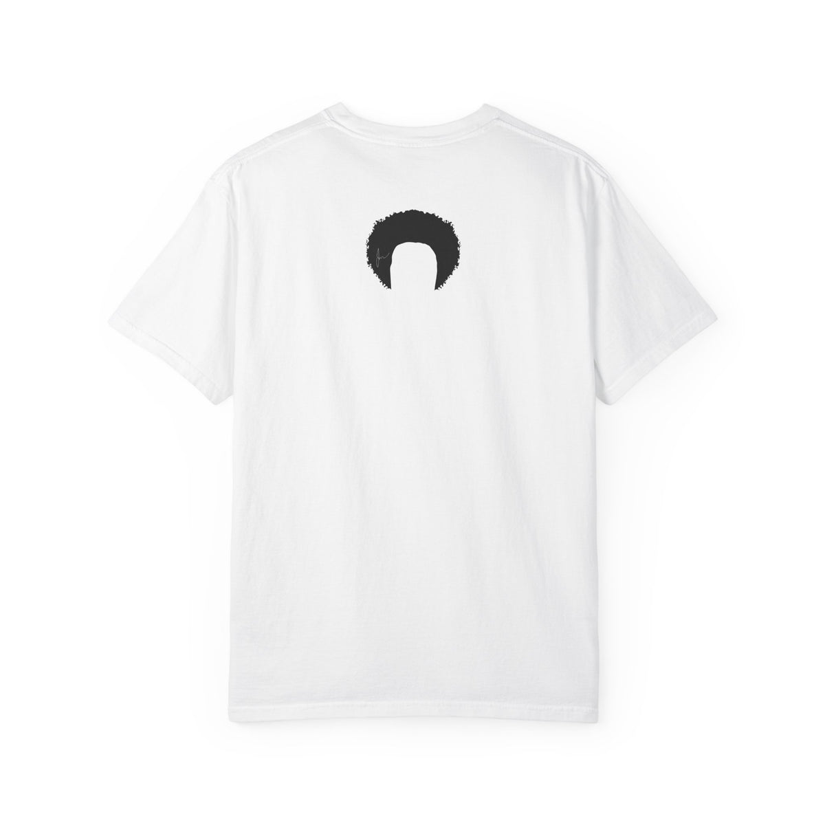 JUS Afro Silhouette White T-Shirt
