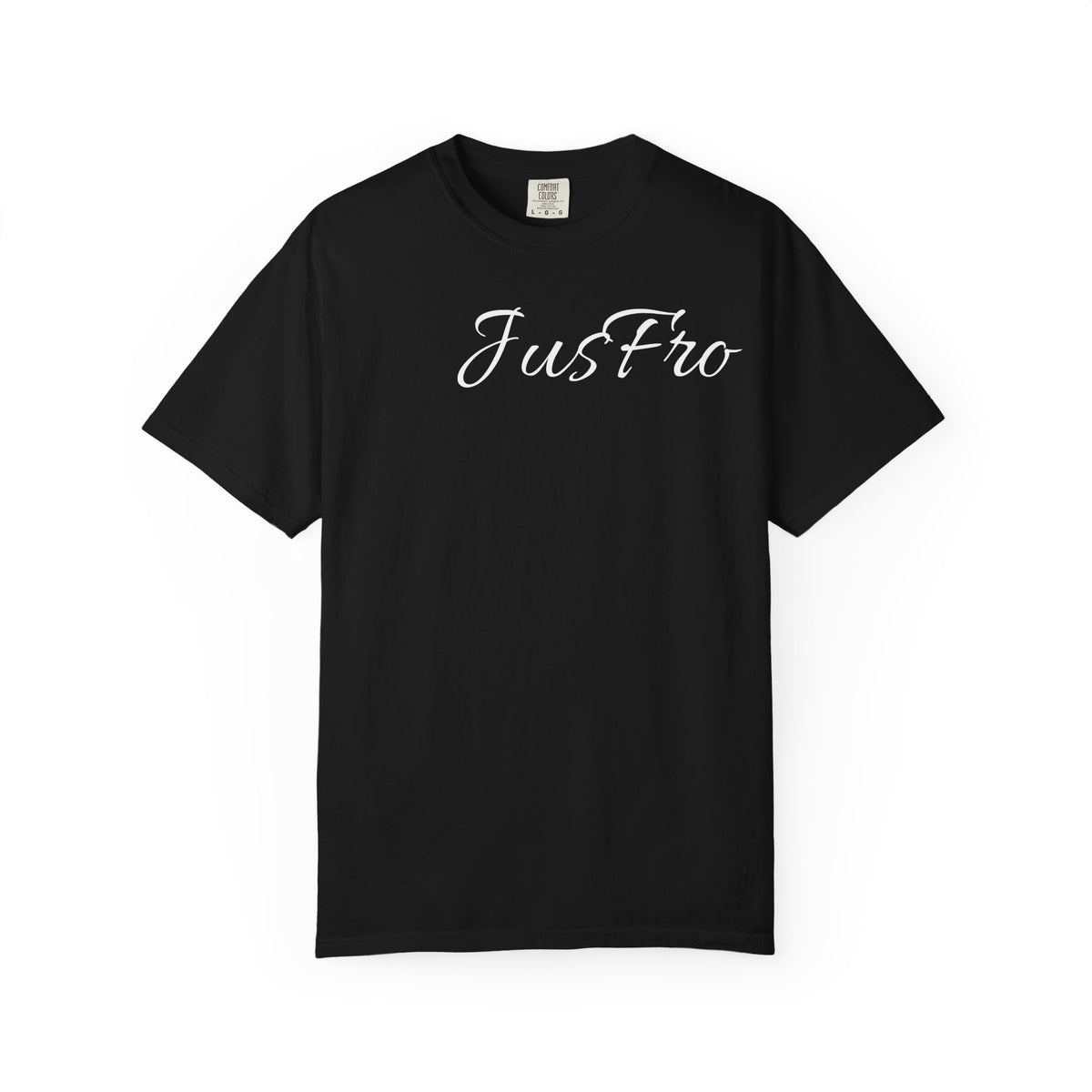 T-Shirt — 'JusFro' Afro Black Silhouette Graphic Tee
